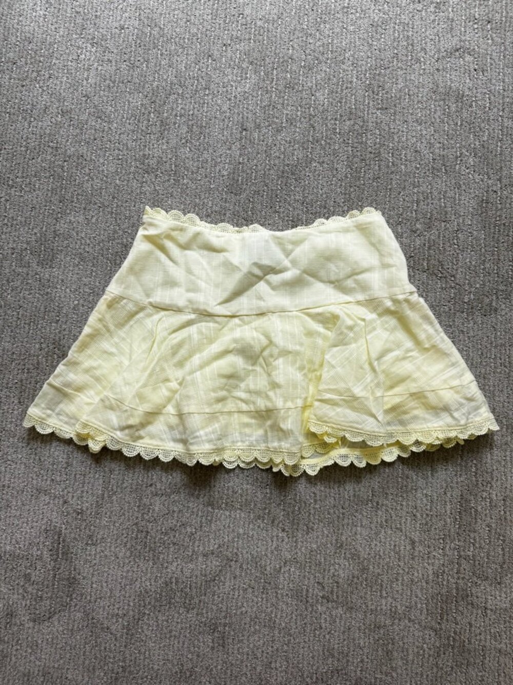 Peppermayo Pastel Yellow Mini Skirt - Small - Picture 5 of 5